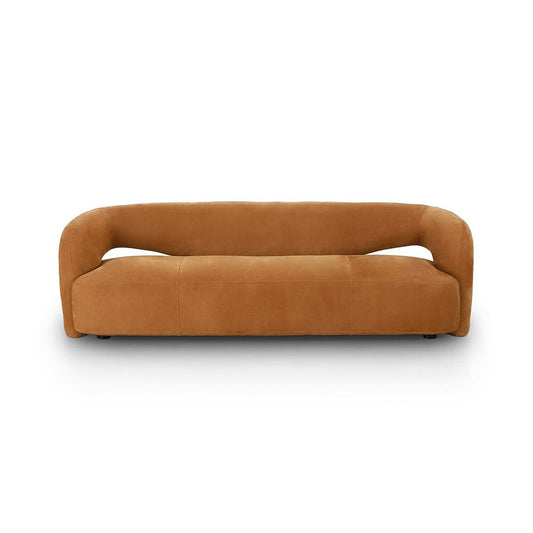 Four Hands - Grayson - Mazie Sofa - Nubuck Cognac - 241283-003_CLOSEOUT view 2