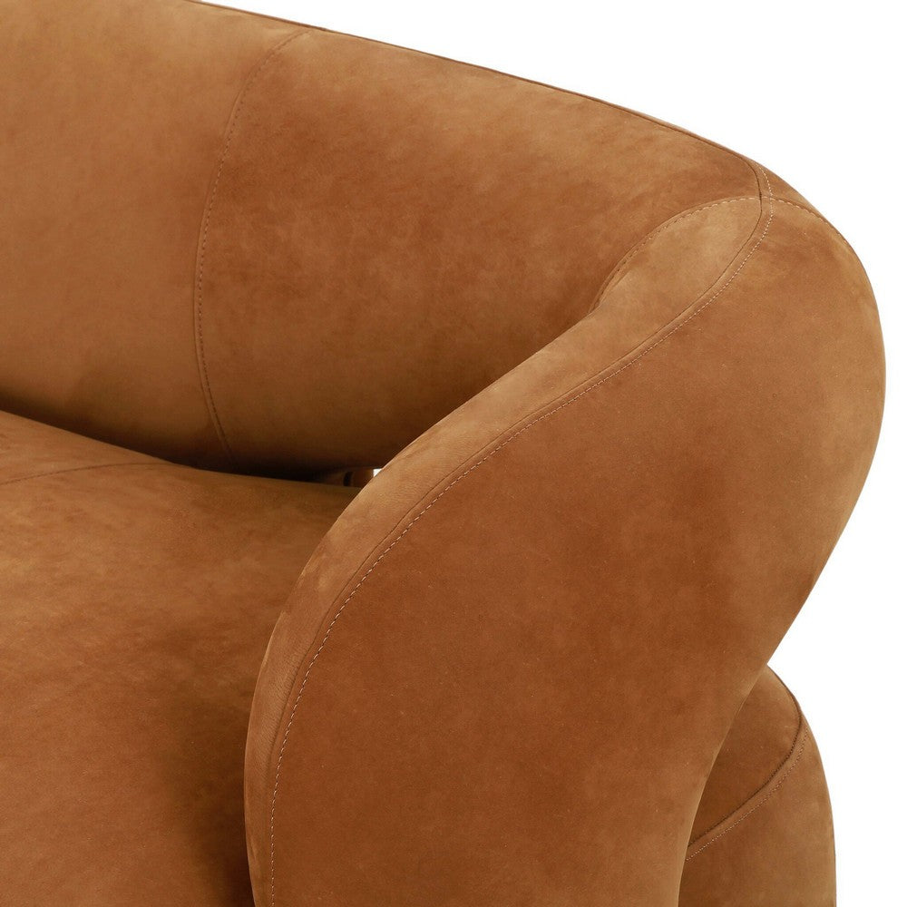 Four Hands - Grayson - Mazie Sofa - Nubuck Cognac - 241283-003_CLOSEOUT view 7