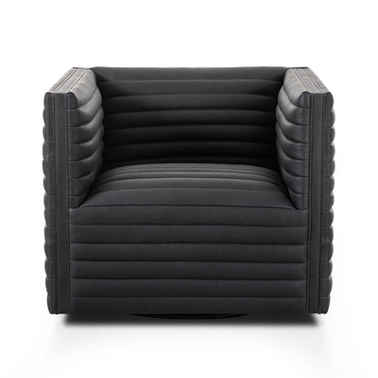 Four Hands - Grayson - Padma Swivel Chair - Eucapel Black - 237461-001_CLOSEOUT view 2