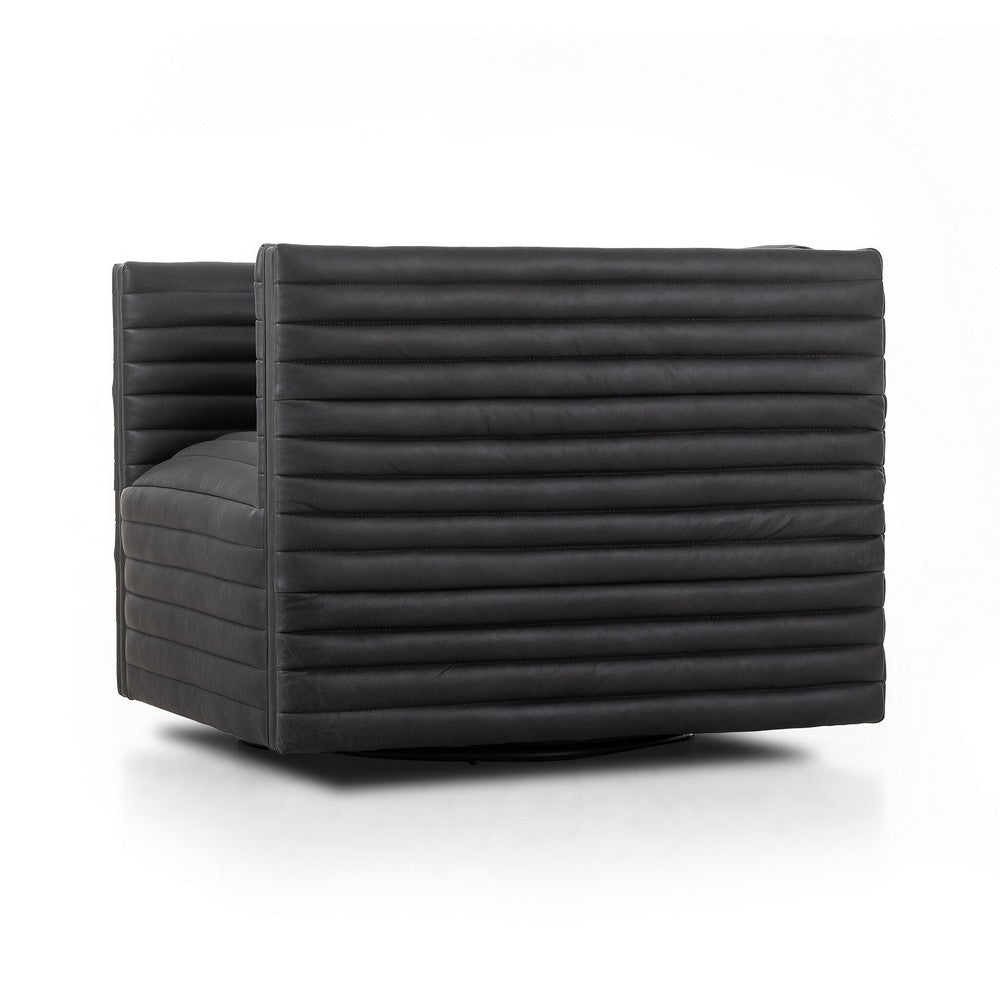 Four Hands - Grayson - Padma Swivel Chair - Eucapel Black - 237461-001_CLOSEOUT view 4