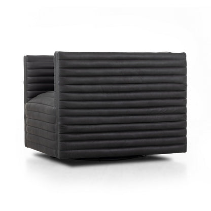 Four Hands - Grayson - Padma Swivel Chair - Eucapel Black - 237461-001_CLOSEOUT view 4