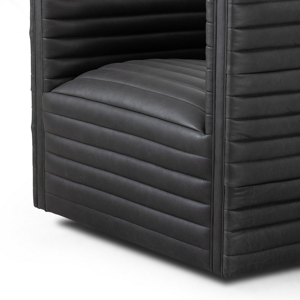 Four Hands - Grayson - Padma Swivel Chair - Eucapel Black - 237461-001_CLOSEOUT view 6