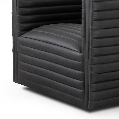Four Hands - Grayson - Padma Swivel Chair - Eucapel Black - 237461-001_CLOSEOUT view 6