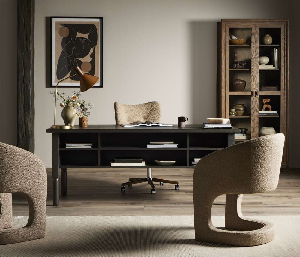Four Hands - Grayson - Reynold Dining Armchair-Heron Sand - 230066-002 veiw 3