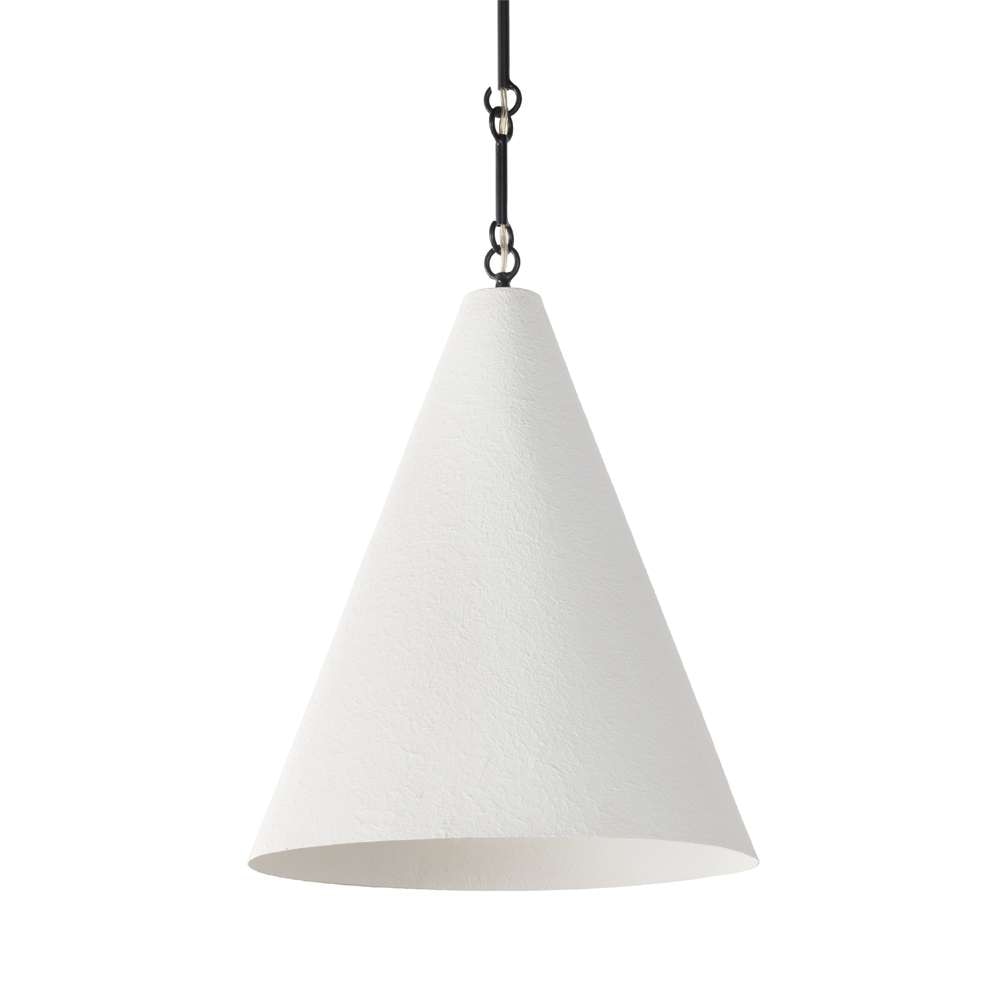 Four Hands - Grazia Pendant - Matte White Plaster - 233068-002 veiw 4