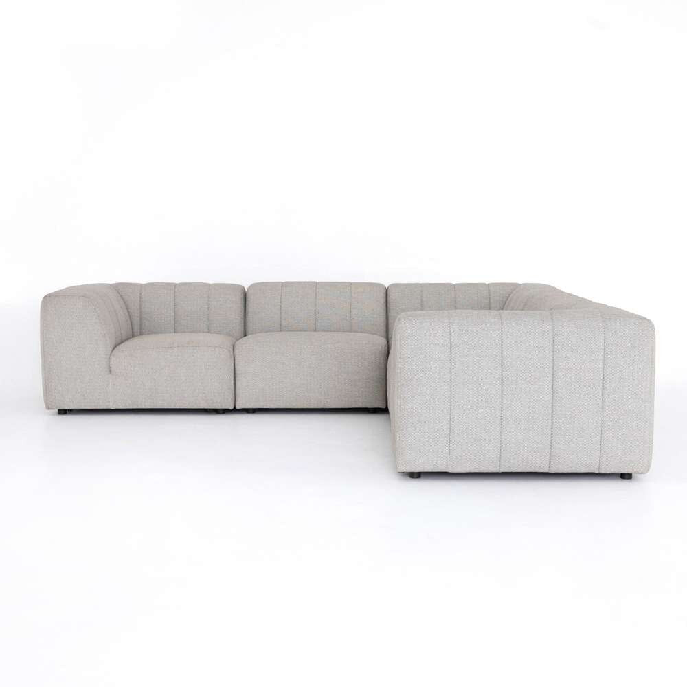 Four Hands - Gwen L-Shaped Outdoor 5-Piece Sectional - Faye Ash - 223219-001 veiw 4