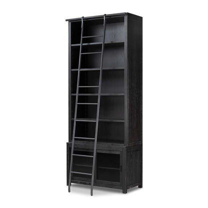 Four Hands - Haiden - Admont Bookcase And Ladder-Worn Blk - 237478-002 veiw 1
