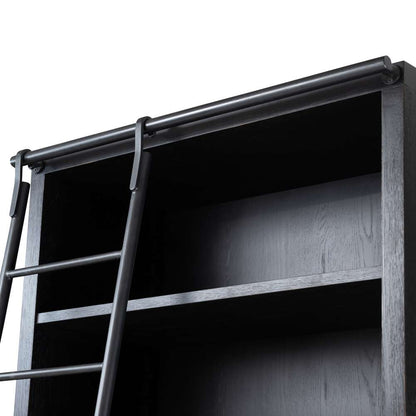 Four Hands - Haiden - Admont Bookcase And Ladder-Worn Blk - 237478-002 veiw 3