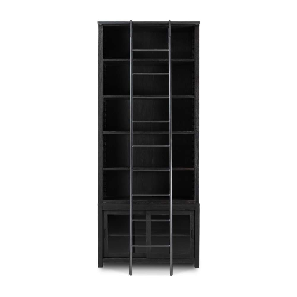 Four Hands - Haiden - Admont Bookcase And Ladder-Worn Blk - 237478-002 veiw 6