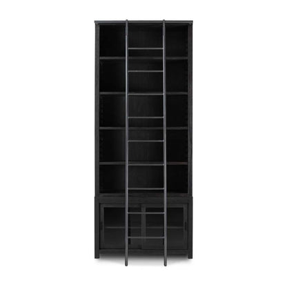 Four Hands - Haiden - Admont Bookcase And Ladder-Worn Blk - 237478-002 veiw 6