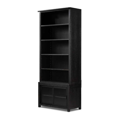 Four Hands - Haiden - Admont Bookcase-Worn Black Veneer - 241206-001 veiw 1