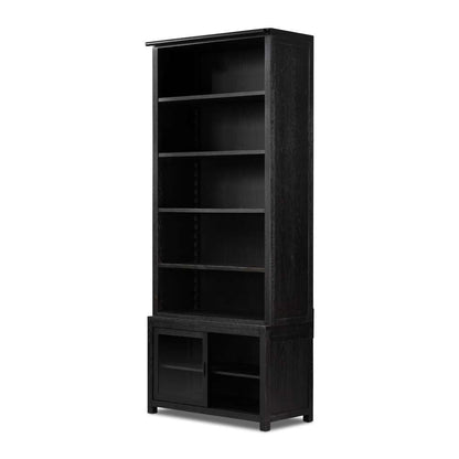 Four Hands - Haiden - Admont Bookcase-Worn Black Veneer - 241206-001 veiw 7