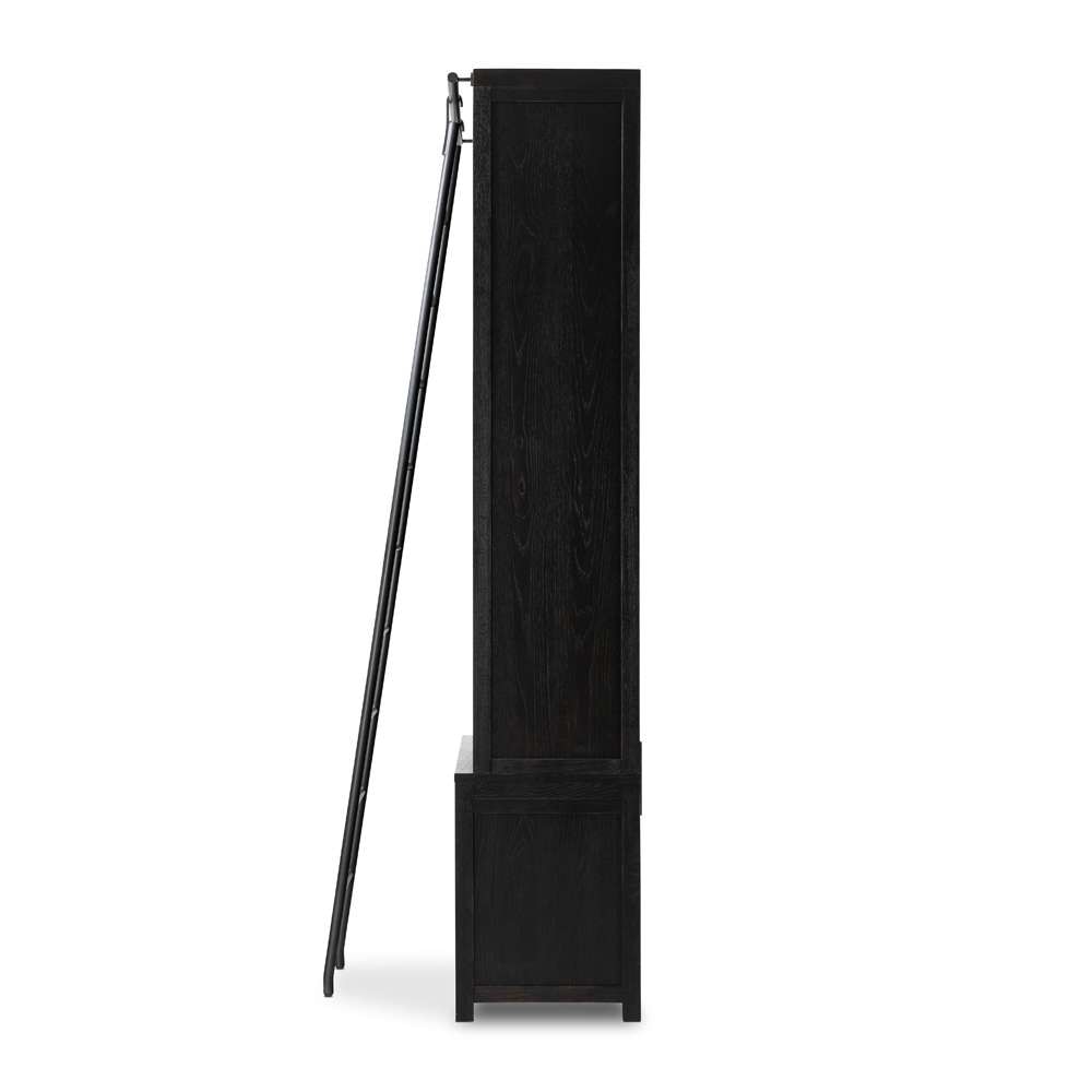 Four Hands - Haiden - Admont Double Bookcase W Ladder-Worn Blk - 240932-001 veiw 8