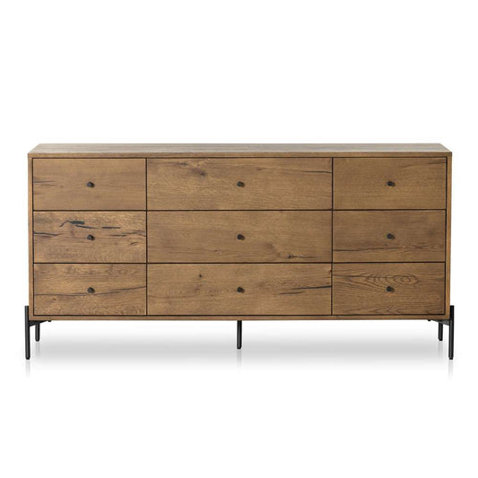 Four Hands - Haiden - Eaton 9 Drawer Dresser - Amber Oak Resin - 109283-002 veiw 1