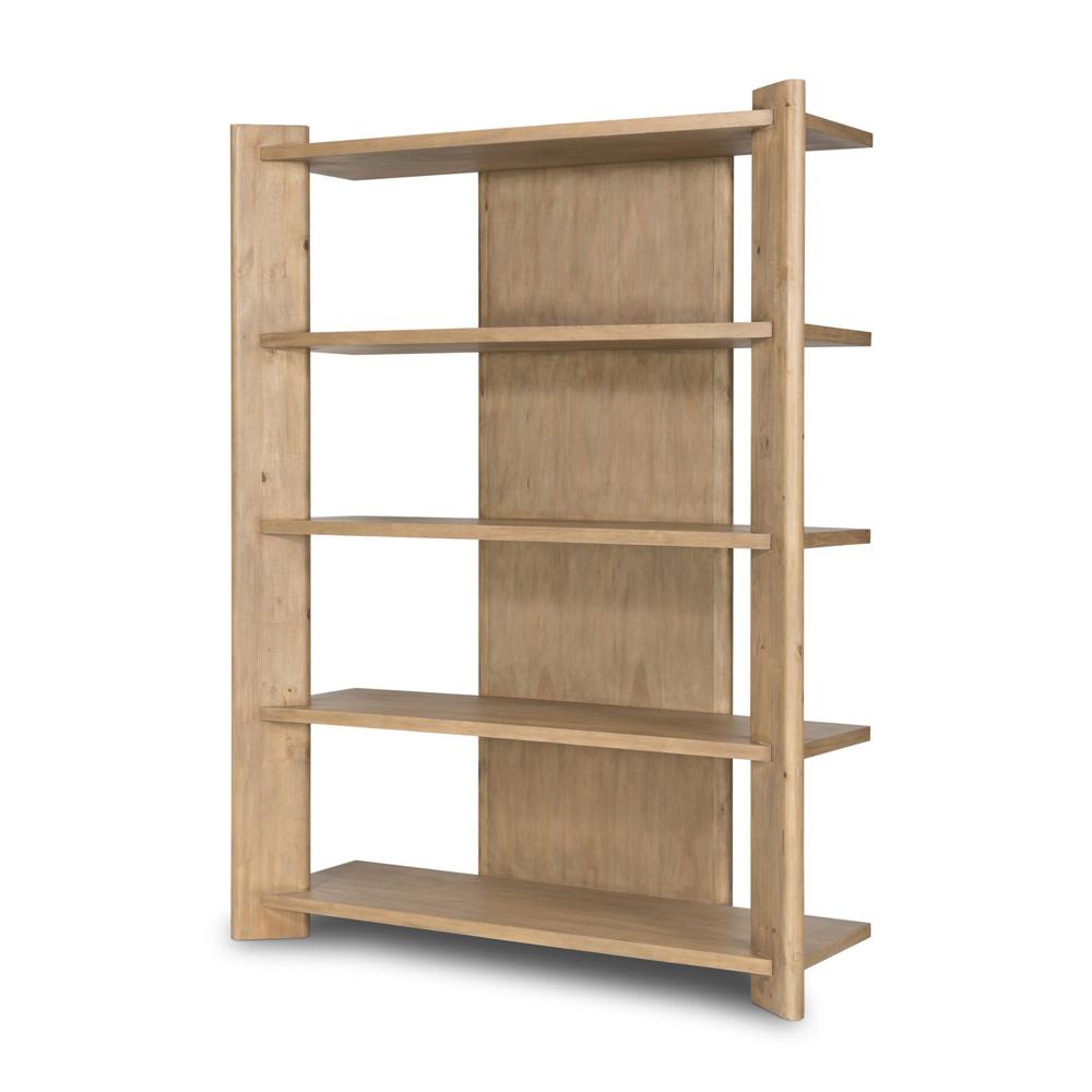 Four Hands - Haiden - Edmund Bookcase - Smoked Pine - 229672-001 veiw 1