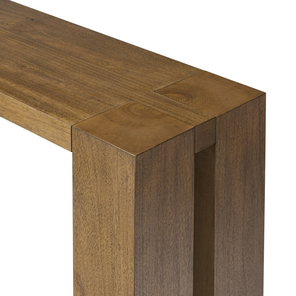 Four Hands - Haiden - Emeli Console Table - Tawny Rubberwood Veneer - 247532-001_CLOSEOUT view 7