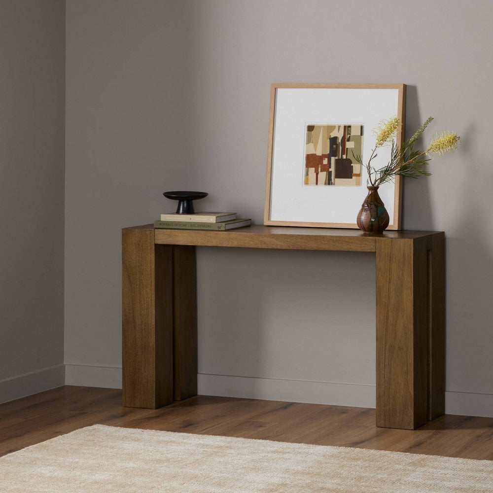 Four Hands - Haiden - Emeli Console Table - Tawny Rubberwood Veneer - 247532-001_CLOSEOUT view 9
