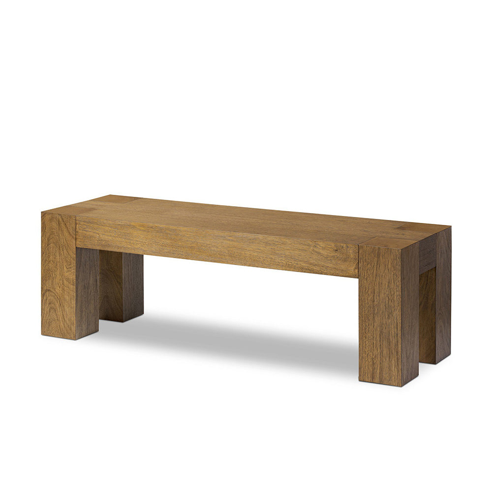 Four Hands - Haiden - Emeli Dining Bench - Tawny Rubberwood Veneer - 247823-001_CLOSEOUT view 1