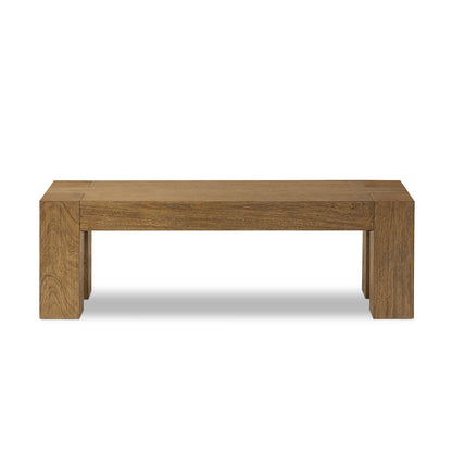 Four Hands - Haiden - Emeli Dining Bench - Tawny Rubberwood Veneer - 247823-001_CLOSEOUT view 2