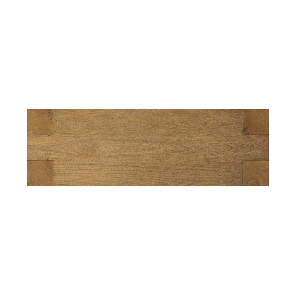 Four Hands - Haiden - Emeli Dining Bench - Tawny Rubberwood Veneer - 247823-001_CLOSEOUT view 4