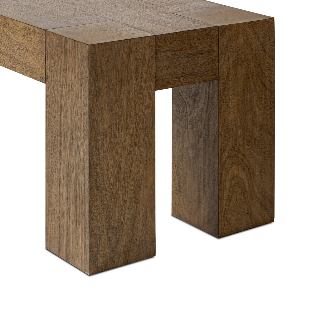 Four Hands - Haiden - Emeli Dining Bench - Tawny Rubberwood Veneer - 247823-001_CLOSEOUT view 5