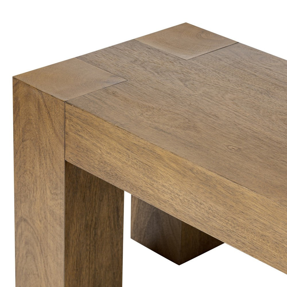 Four Hands - Haiden - Emeli Dining Bench - Tawny Rubberwood Veneer - 247823-001_CLOSEOUT view 6