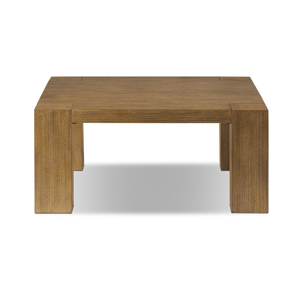 Four Hands - Haiden - Emeli Square Coffee Table - Tawny Rubberwood Veneer - 247531-001_CLOSEOUT view 2