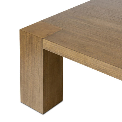 Four Hands - Haiden - Emeli Square Coffee Table - Tawny Rubberwood Veneer - 247531-001_CLOSEOUT view 5