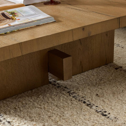 Four Hands - Haiden - Isaac Coffee Table - Rubbed Light Oak Veneer - 239832-002 veiw 9