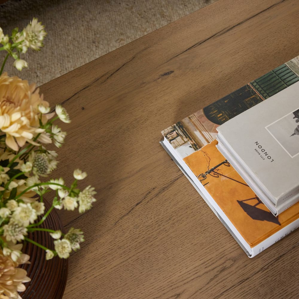 Four Hands - Haiden - Isaac Coffee Table - Rubbed Light Oak Veneer - 239832-002 veiw 10