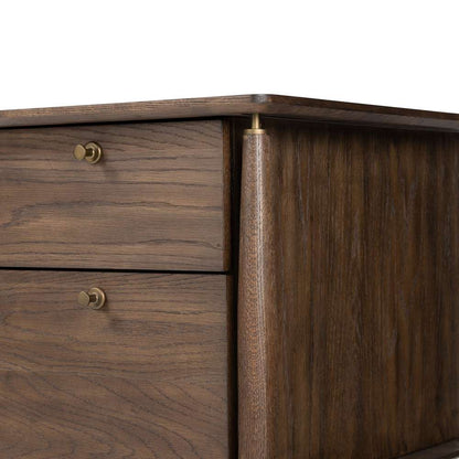 Four Hands - Haiden - Markia Executive Desk - Aged Oak Veneer - 236894-001 veiw 7