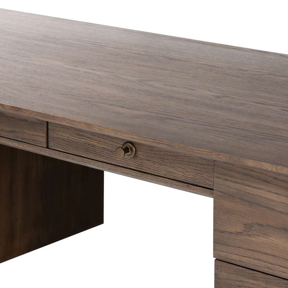 Four Hands - Haiden - Markia Executive Desk - Aged Oak Veneer - 236894-001 veiw 8