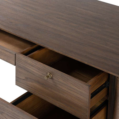 Four Hands - Haiden - Markia Executive Desk - Aged Oak Veneer - 236894-001 veiw 9