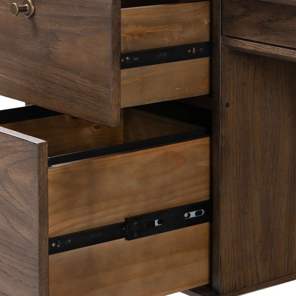 Four Hands - Haiden - Markia Executive Desk - Aged Oak Veneer - 236894-001 veiw 10