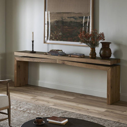Four Hands - Haiden - Matthes Console Table - 94in - Worn Oak Veneer - 243556-004 veiw 8
