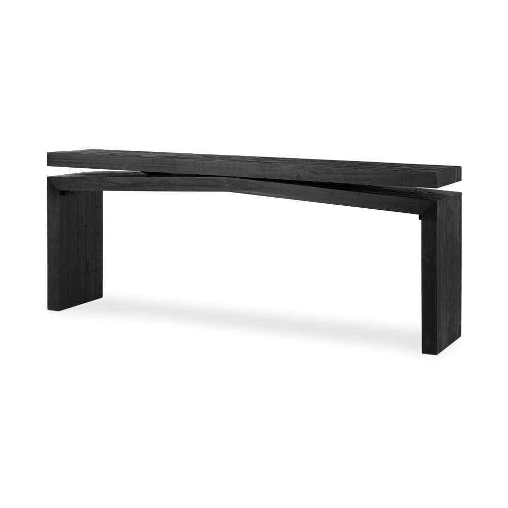 Four Hands - Haiden - Matthes Console Table-Aged Black Pine - 107936-009 veiw 1