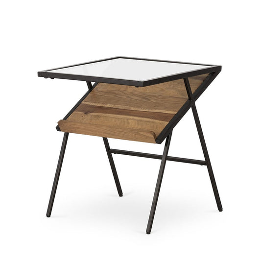 Four Hands - Haiden - Mondrian Side Table - Gunmetal - VWEM-095A-WE_CLOSEOUT view 1