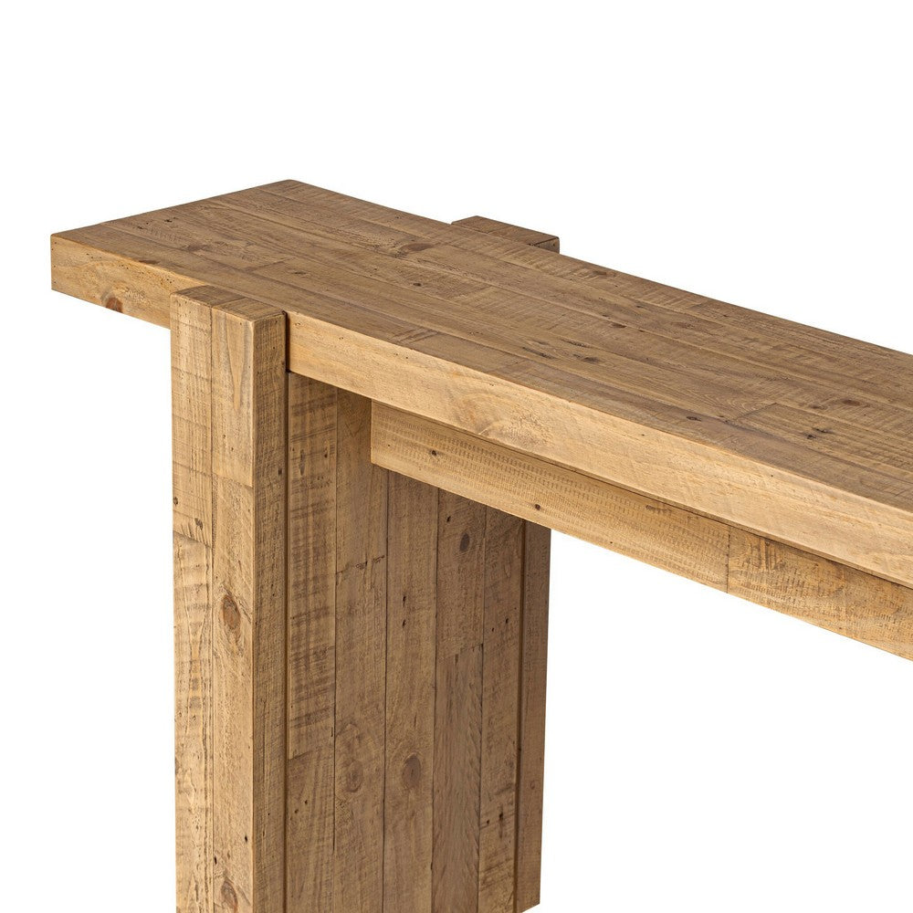 Four Hands - Haiden - Perot Console Table - Light Blonde Pine - 245636-002_CLOSEOUT view 6