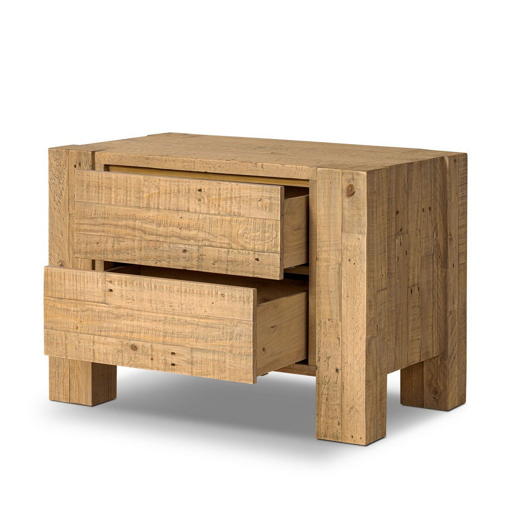 Four Hands - Haiden - Perot Nightstand - Light Blonde Pine - 245424-002_CLOSEOUT view 4