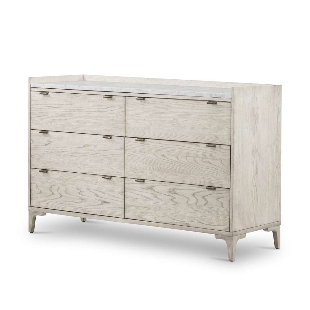 Four Hands - Haiden - Viggo 6 Drawer Dresser-Vintage White Oak - 223978-001 veiw 1