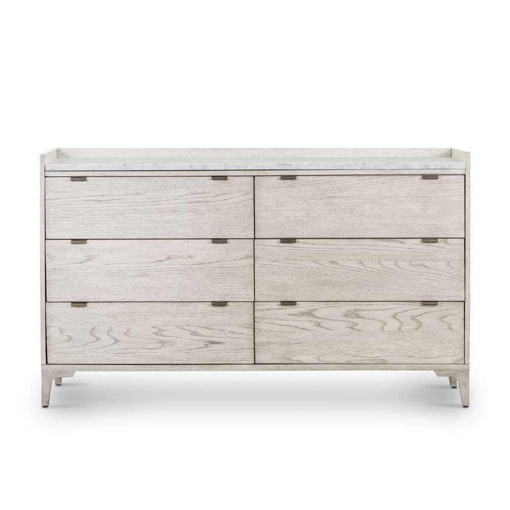 Four Hands - Haiden - Viggo 6 Drawer Dresser-Vintage White Oak - 223978-001 veiw 5