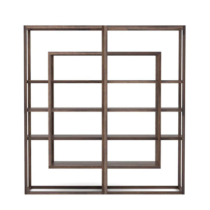 Four Hands - Haiden - Waylon Double Bookshelf - Harvest Brown - 232215-001 veiw 2