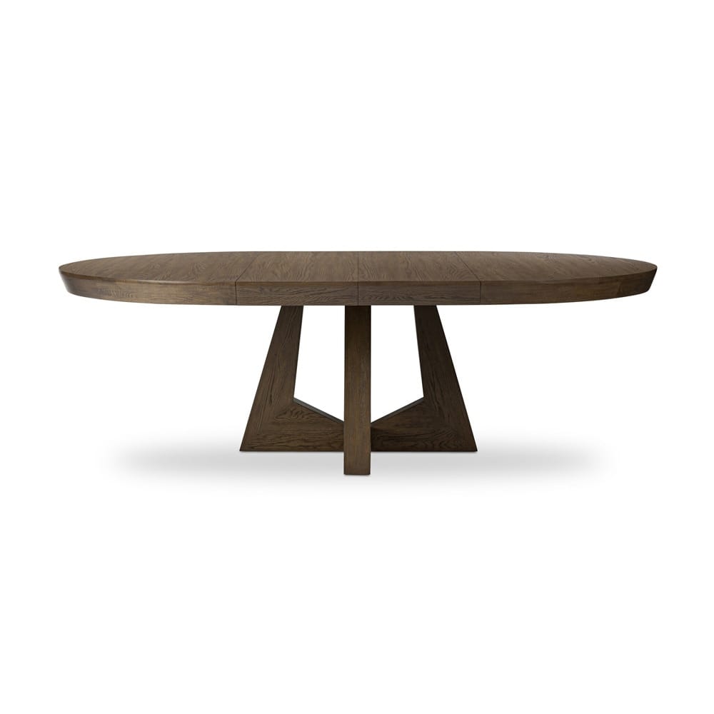 Four Hands - Haiden - Zelda Round Extension Dining Table - Fawn Oak Veneer - 240839-001 veiw 2
