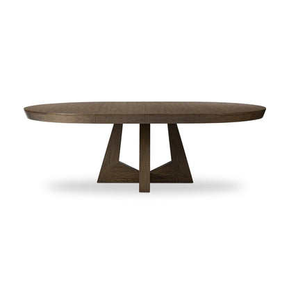 Four Hands - Haiden - Zelda Round Extension Dining Table - Fawn Oak Veneer - 240839-001 veiw 2