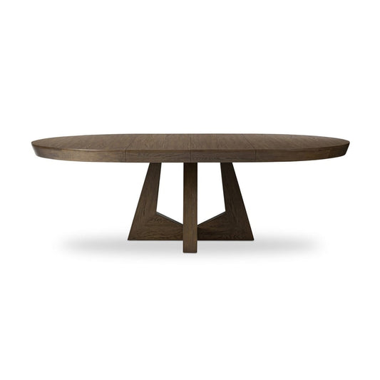Four Hands - Haiden - Zelda Round Extension Dining Table - Fawn Oak Veneer - 240839-001 veiw 2