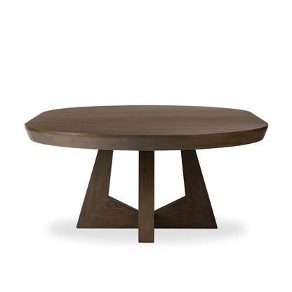 Four Hands - Haiden - Zelda Round Extension Dining Table - Fawn Oak Veneer - 240839-001 veiw 4