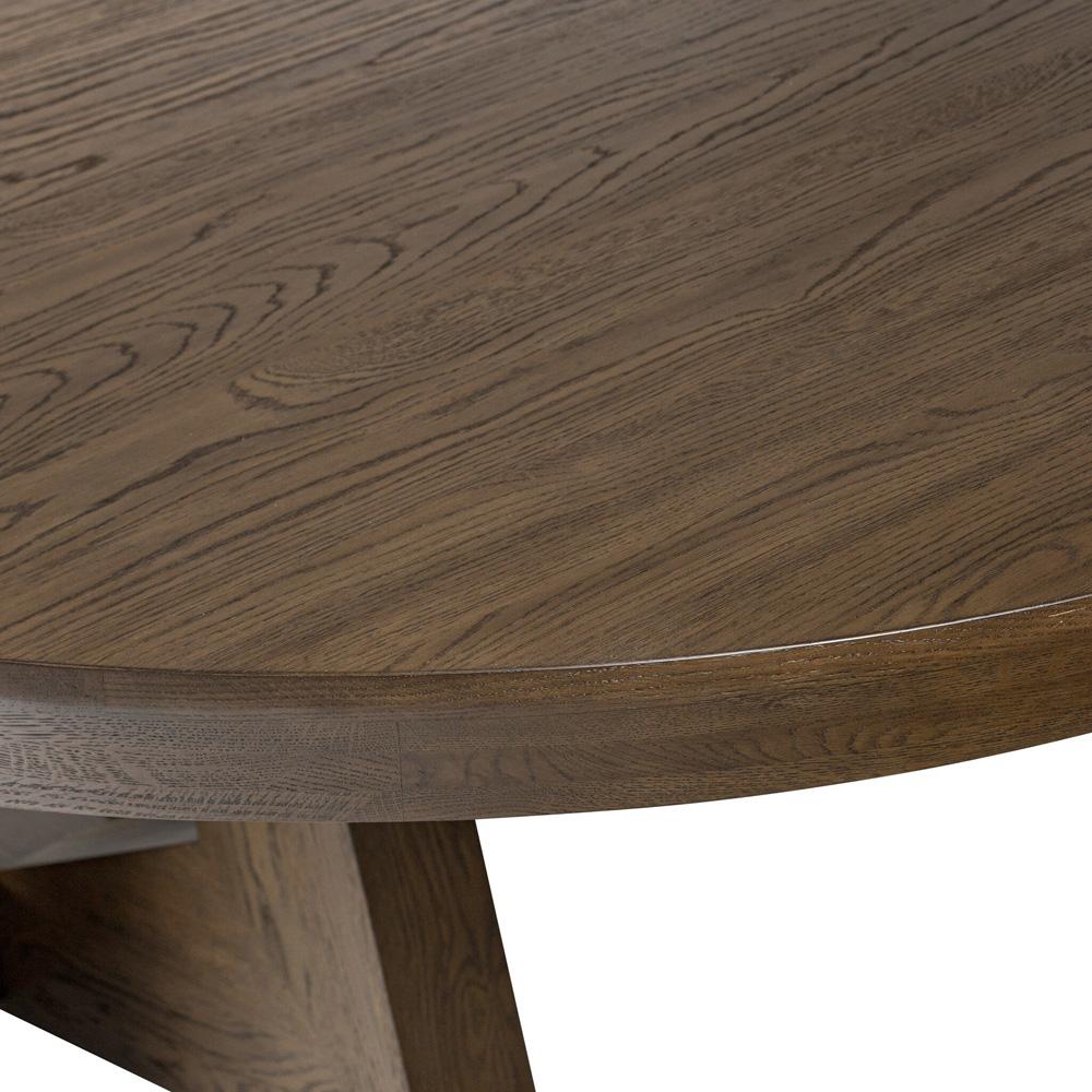 Four Hands - Haiden - Zelda Round Extension Dining Table - Fawn Oak Veneer - 240839-001 veiw 7