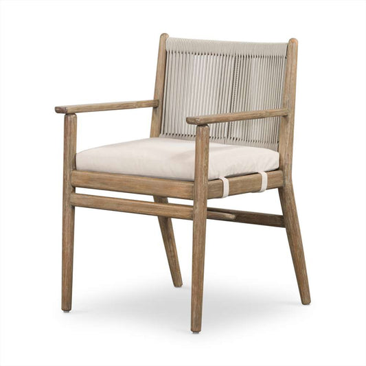 Four Hands - Halsted - Rosen Outdoor Dining Armchair-Natural - 227362-001 veiw 1