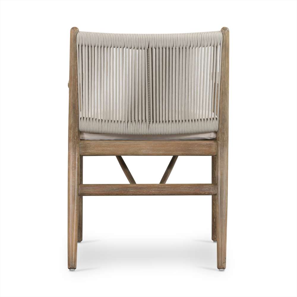 Four Hands - Halsted - Rosen Outdoor Dining Armchair-Natural - 227362-001 veiw 2