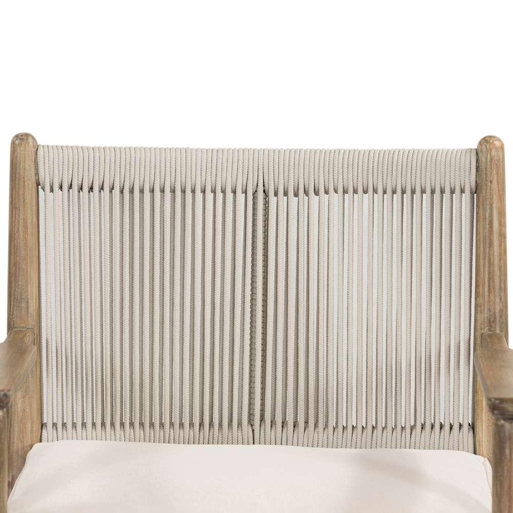 Four Hands - Halsted - Rosen Outdoor Dining Armchair-Natural - 227362-001 veiw 3